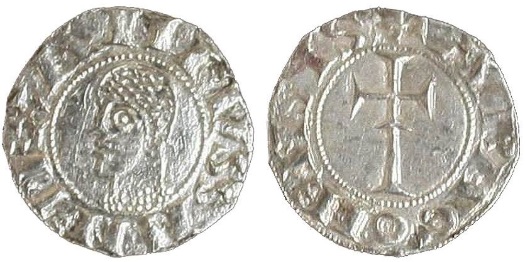 Tipo 2. Dinero leonés de Cruz sobre Estrella, con Alfa y Omega - Imagen 4