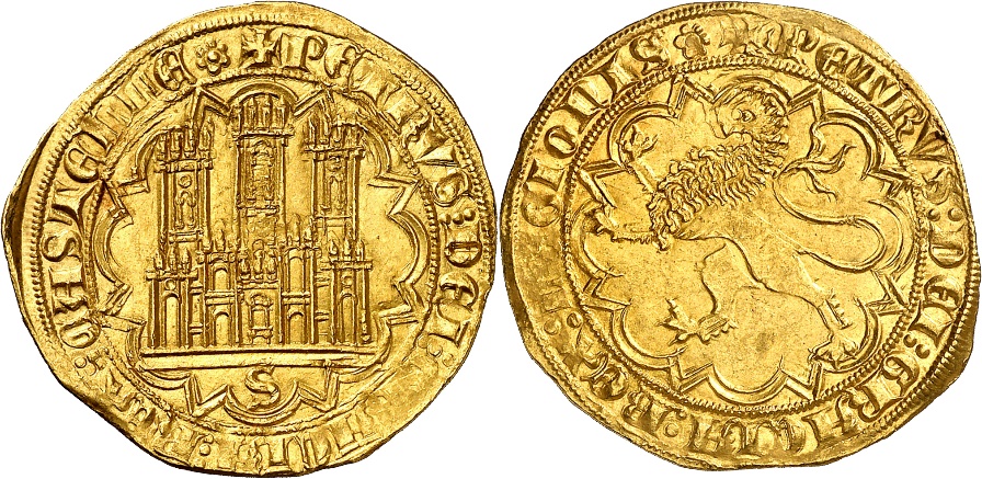 Tipo 2. Dobla Castellana de oro de a 35 maravedís - Imagen 2