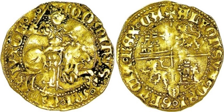 Tipo 2. Media Dobla Alfonsí ecuestre de oro - Imagen 10