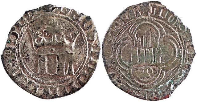 Tipo 2. Medio Real de Plata con Monograma de “IL” Coronadas - Imagen 1