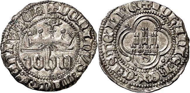 Tipo 2. Medio Real de plata con nombre “Iohn” coronado - Imagen 10