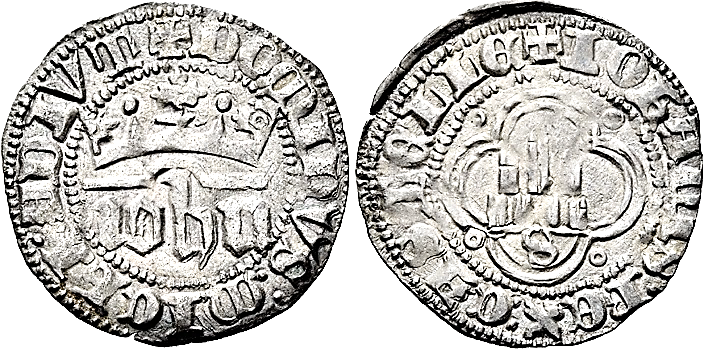 Tipo 2. Medio Real de plata con nombre “Iohn” coronado - Imagen 14