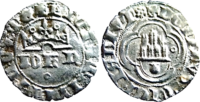 Tipo 2. Medio Real de plata con nombre “Iohn” coronado - Imagen 23