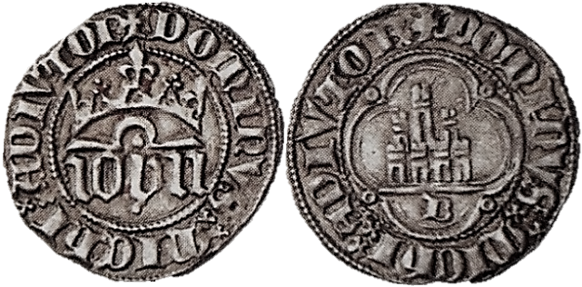 Tipo 2. Medio Real de plata con nombre “Iohn” coronado - Imagen 6