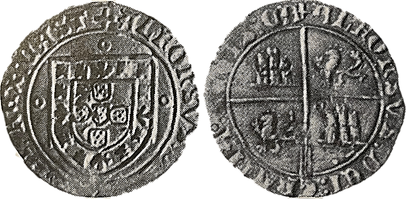 Tipo 2. Real Grueso de Plata con Emblema de Portugal y Cuartelado Castellano Simple - Imagen 14