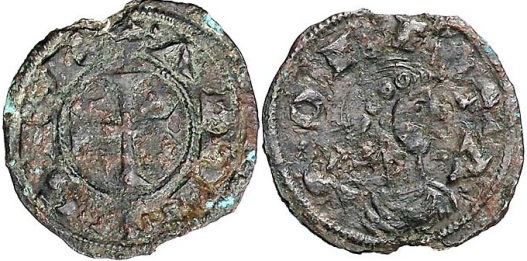 Tipo 20. Dinero toledano de réplica hispánica definitiva contra Fernando II - Imagen 1