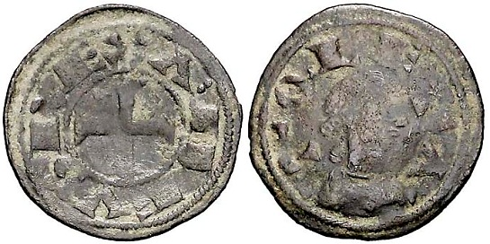 Tipo 20. Dinero toledano de réplica hispánica definitiva contra Fernando II - Imagen 2