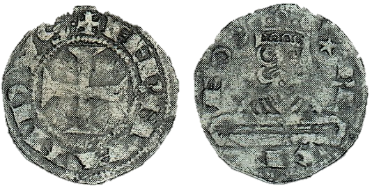 Tipo 21. Dinero del Camino Jacobeo o del Sepulcro del Apóstol - Imagen 1