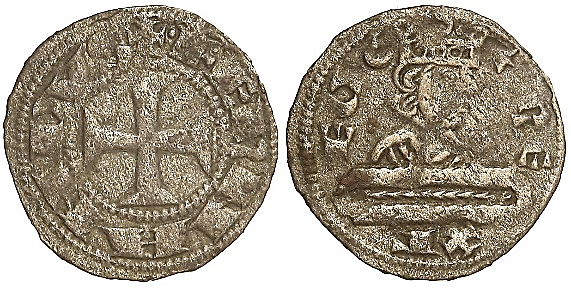 Tipo 21. Dinero del Camino Jacobeo o del Sepulcro del Apóstol - Imagen 3