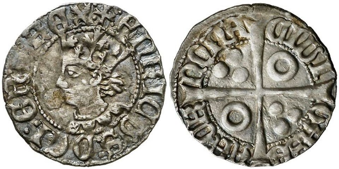 Tipo 21. Medio Croat barcelonés de plata de Enrique IV. - Imagen 1