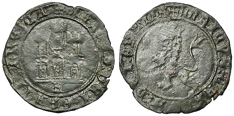 Tipo 22. Maravedí de vellón con castillo y león del Ordenamiento de Madrid de 1462 - Imagen 1