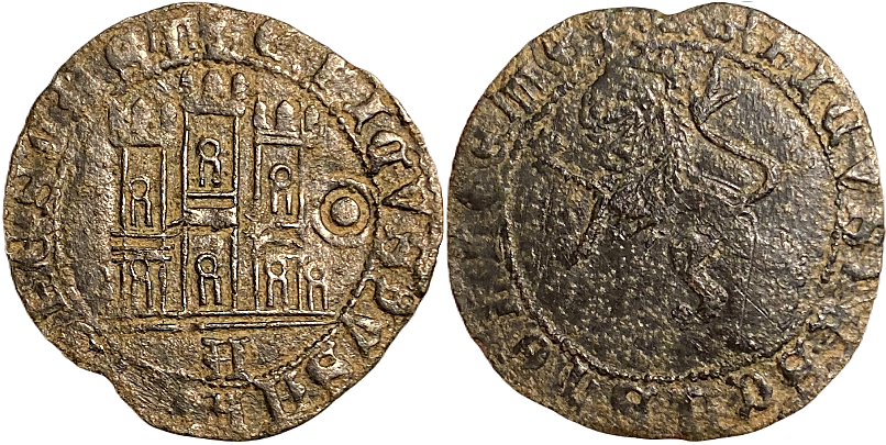 Tipo 22. Maravedí de vellón con castillo y león del Ordenamiento de Madrid de 1462 - Imagen 10