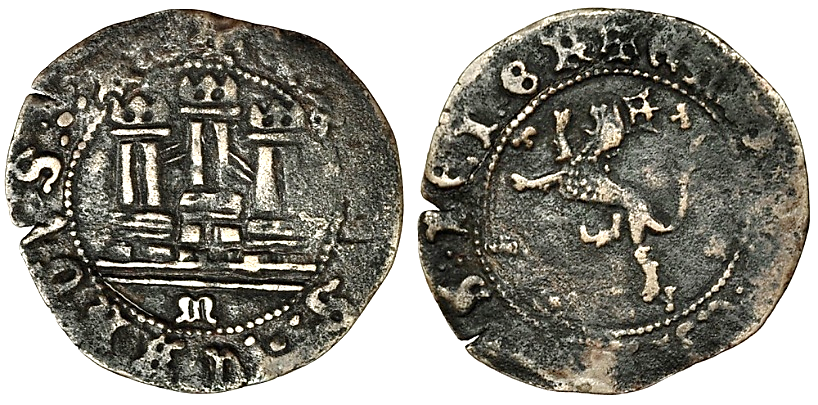 Tipo 22. Maravedí de vellón con castillo y león del Ordenamiento de Madrid de 1462 - Imagen 100