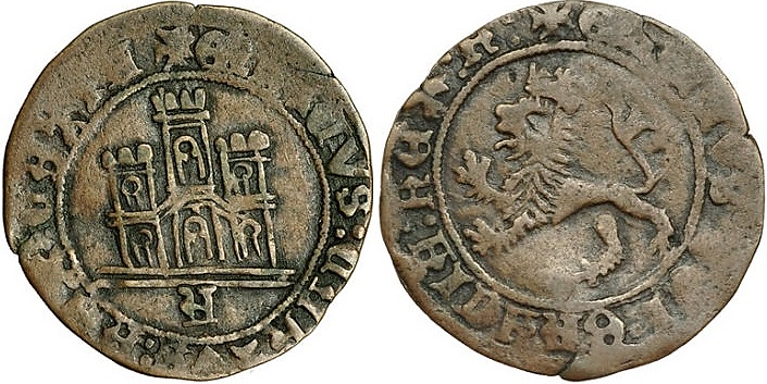Tipo 22. Maravedí de vellón con castillo y león del Ordenamiento de Madrid de 1462 - Imagen 11