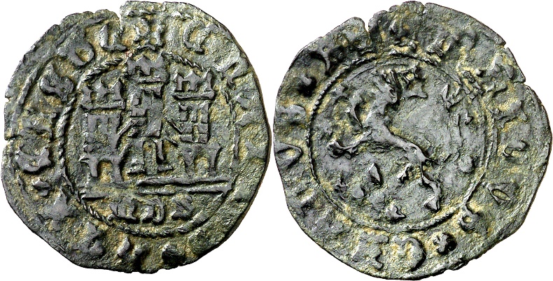 Tipo 22. Maravedí de vellón con castillo y león del Ordenamiento de Madrid de 1462 - Imagen 113