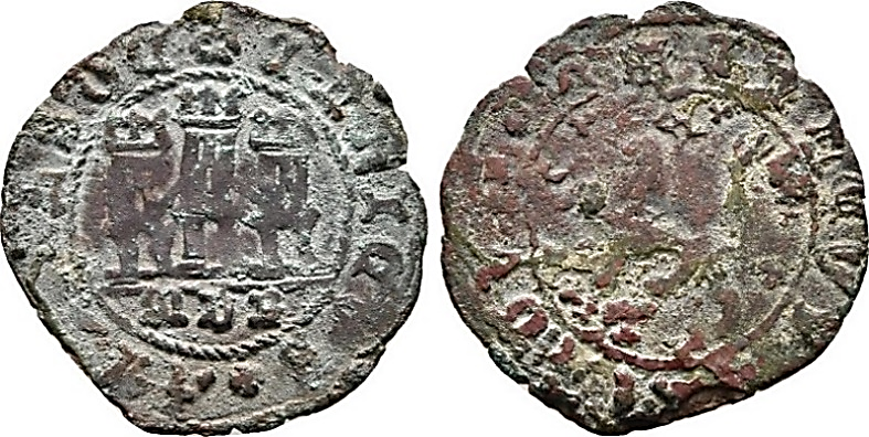 Tipo 22. Maravedí de vellón con castillo y león del Ordenamiento de Madrid de 1462 - Imagen 114