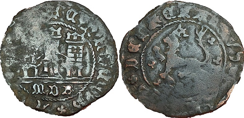 Tipo 22. Maravedí de vellón con castillo y león del Ordenamiento de Madrid de 1462 - Imagen 115