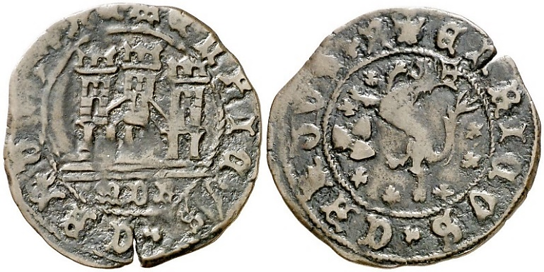 Tipo 22. Maravedí de vellón con castillo y león del Ordenamiento de Madrid de 1462 - Imagen 118