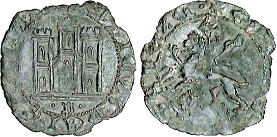 Tipo 22. Maravedí de vellón con castillo y león del Ordenamiento de Madrid de 1462 - Imagen 123