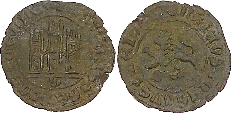 Tipo 22. Maravedí de vellón con castillo y león del Ordenamiento de Madrid de 1462 - Imagen 129