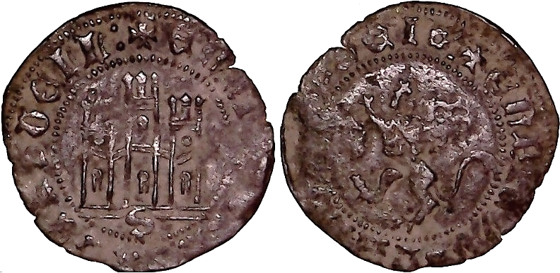 Tipo 22. Maravedí de vellón con castillo y león del Ordenamiento de Madrid de 1462 - Imagen 130