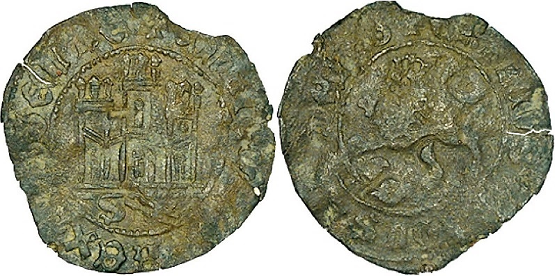 Tipo 22. Maravedí de vellón con castillo y león del Ordenamiento de Madrid de 1462 - Imagen 132