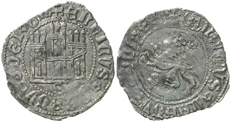 Tipo 22. Maravedí de vellón con castillo y león del Ordenamiento de Madrid de 1462 - Imagen 137