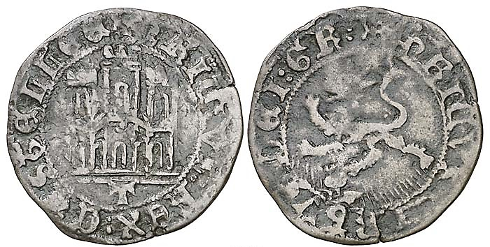 Tipo 22. Maravedí de vellón con castillo y león del Ordenamiento de Madrid de 1462 - Imagen 142