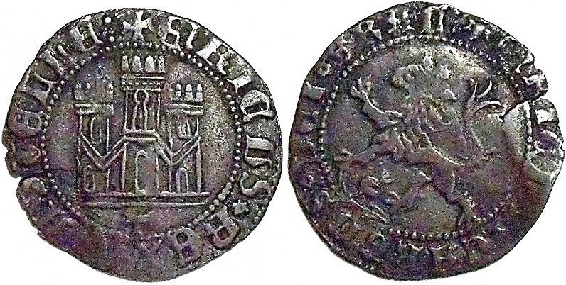 Tipo 22. Maravedí de vellón con castillo y león del Ordenamiento de Madrid de 1462 - Imagen 144