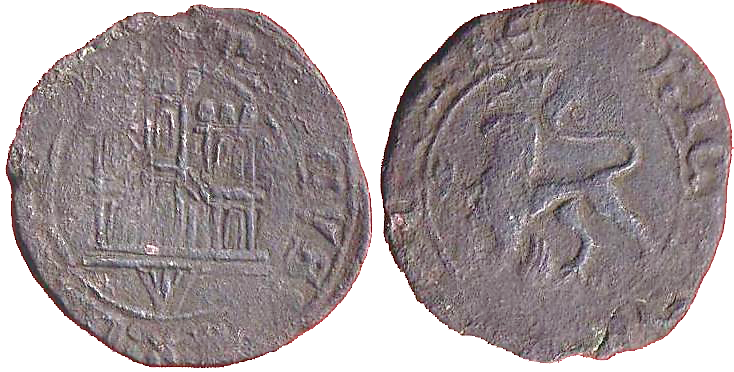 Tipo 22. Maravedí de vellón con castillo y león del Ordenamiento de Madrid de 1462 - Imagen 151