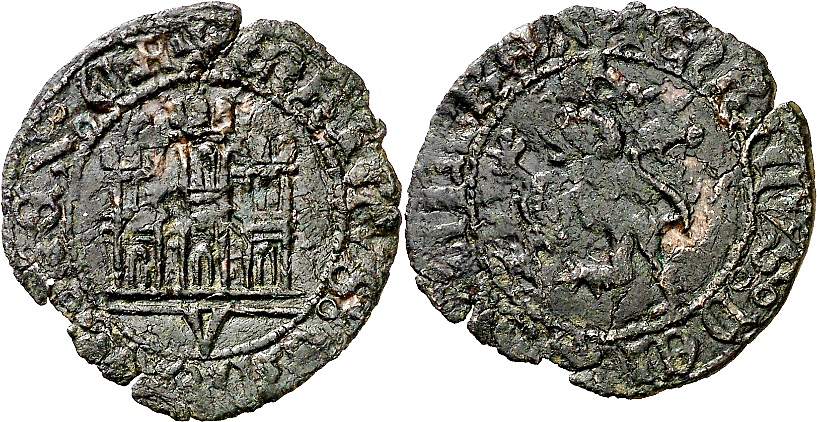 Tipo 22. Maravedí de vellón con castillo y león del Ordenamiento de Madrid de 1462 - Imagen 155