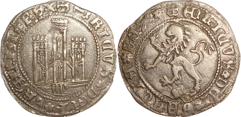 Tipo 22. Maravedí de vellón con castillo y león del Ordenamiento de Madrid de 1462 - Imagen 160