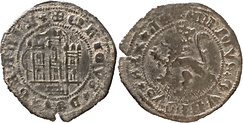 Tipo 22. Maravedí de vellón con castillo y león del Ordenamiento de Madrid de 1462 - Imagen 166