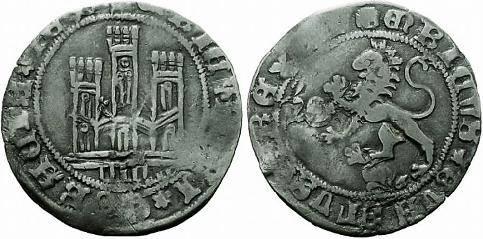 Tipo 22. Maravedí de vellón con castillo y león del Ordenamiento de Madrid de 1462 - Imagen 169