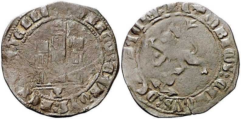 Tipo 22. Maravedí de vellón con castillo y león del Ordenamiento de Madrid de 1462 - Imagen 173