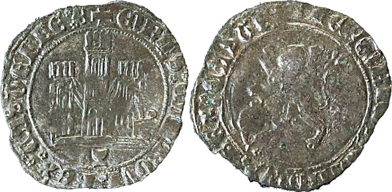 Tipo 22. Maravedí de vellón con castillo y león del Ordenamiento de Madrid de 1462 - Imagen 175