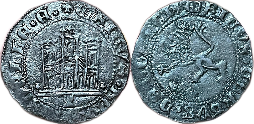 Tipo 22. Maravedí de vellón con castillo y león del Ordenamiento de Madrid de 1462 - Imagen 177