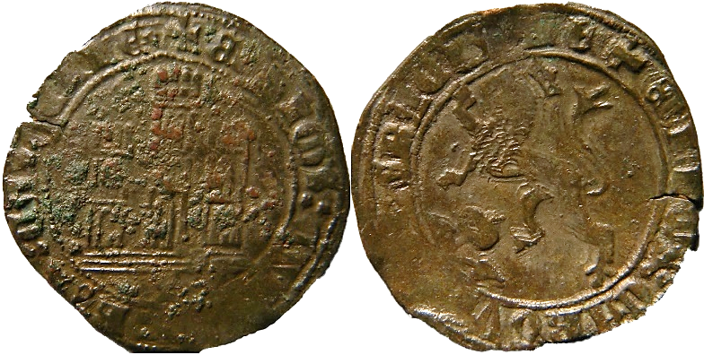 Tipo 22. Maravedí de vellón con castillo y león del Ordenamiento de Madrid de 1462 - Imagen 180