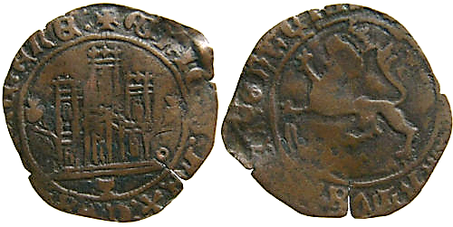 Tipo 22. Maravedí de vellón con castillo y león del Ordenamiento de Madrid de 1462 - Imagen 181