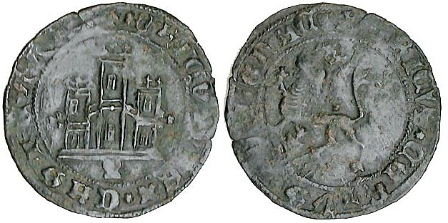 Tipo 22. Maravedí de vellón con castillo y león del Ordenamiento de Madrid de 1462 - Imagen 184