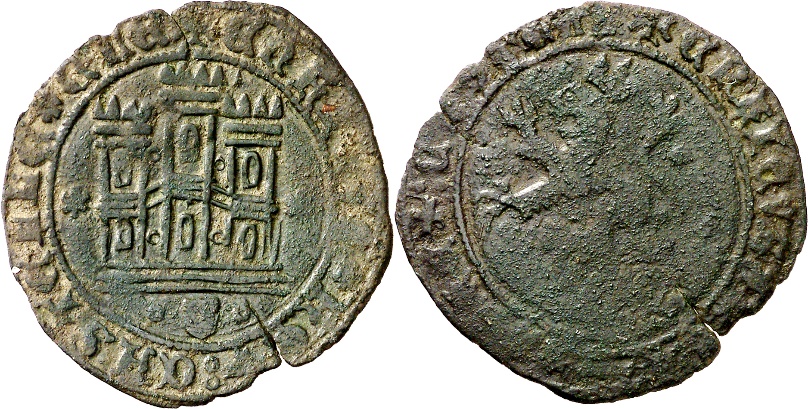 Tipo 22. Maravedí de vellón con castillo y león del Ordenamiento de Madrid de 1462 - Imagen 185