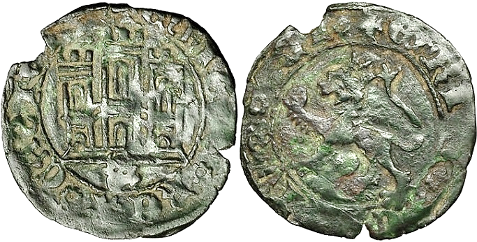 Tipo 22. Maravedí de vellón con castillo y león del Ordenamiento de Madrid de 1462 - Imagen 189