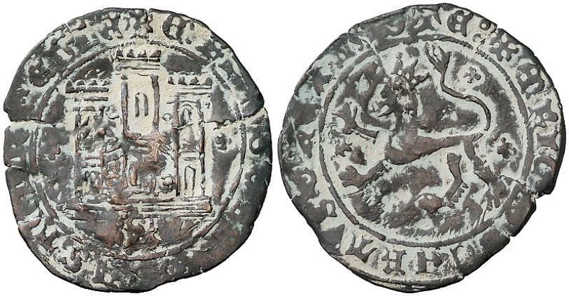 Tipo 22. Maravedí de vellón con castillo y león del Ordenamiento de Madrid de 1462 - Imagen 191
