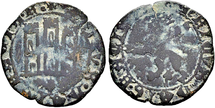 Tipo 22. Maravedí de vellón con castillo y león del Ordenamiento de Madrid de 1462 - Imagen 204