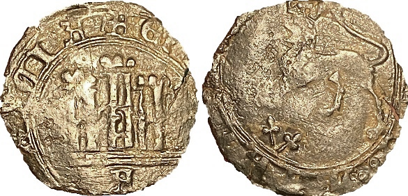 Tipo 22. Maravedí de vellón con castillo y león del Ordenamiento de Madrid de 1462 - Imagen 208