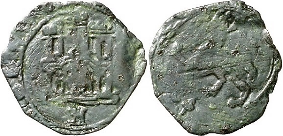 Tipo 22. Maravedí de vellón con castillo y león del Ordenamiento de Madrid de 1462 - Imagen 211