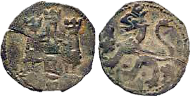 Tipo 22. Maravedí de vellón con castillo y león del Ordenamiento de Madrid de 1462 - Imagen 213