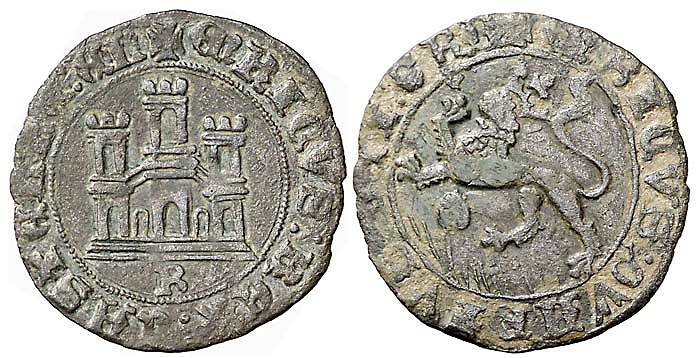 Tipo 22. Maravedí de vellón con castillo y león del Ordenamiento de Madrid de 1462 - Imagen 27