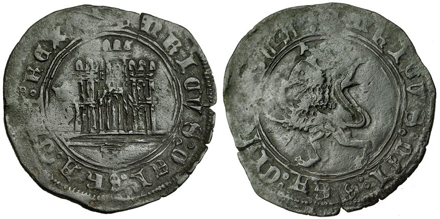 Tipo 22. Maravedí de vellón con castillo y león del Ordenamiento de Madrid de 1462 - Imagen 3