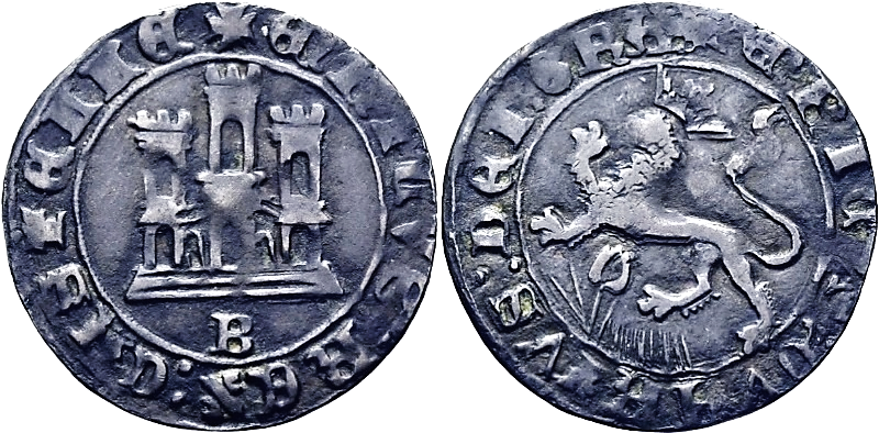 Tipo 22. Maravedí de vellón con castillo y león del Ordenamiento de Madrid de 1462 - Imagen 34